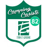 campingcariste Tarn et Garonne 82 - 15x11.2cm - Autocollant(sticker)