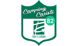 campingcariste Tarn et Garonne 82 - 20x15cm - Autocollant(sticker)