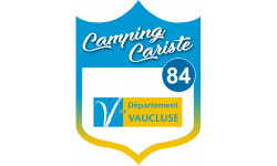 blason camping cariste Vaucluse 84 - 10x7.5cm - Autocollant(sticker)