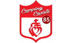 blason camping cariste Vendée 85 - 15x11.2cm - Autocollant(sticker)