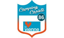 Campingcariste Vienne 86 - 10x7.5cm - Autocollant(sticker)