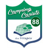 blason camping cariste Vosges 88 - 10x7.5cm - Autocollant(sticker)