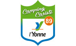 Campingcariste Yonne 89 - 10x7.5cm - Autocollant(sticker)
