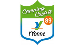 campingcariste Yonne 89 - 15x11.2cm - Autocollant(sticker)