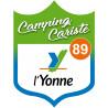 campingcariste Yonne 89 - 20x15cm - Autocollant(sticker)