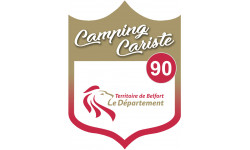 Campingcariste Territoire de Belfort 90 - 10x7.5cm - Autocollant(sticker)