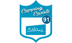 Campingcariste Essonne 91 - 10x7.5cm - Autocollant(sticker)