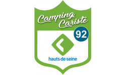 blason camping cariste Hauts de Seine 92 - 10x7.5cm - Autocollant(sticker)