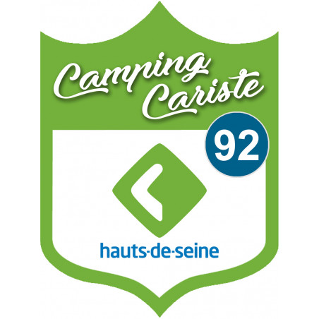 Campingcariste Hauts de Seine 92 - 10x7.5cm - Autocollant(sticker)