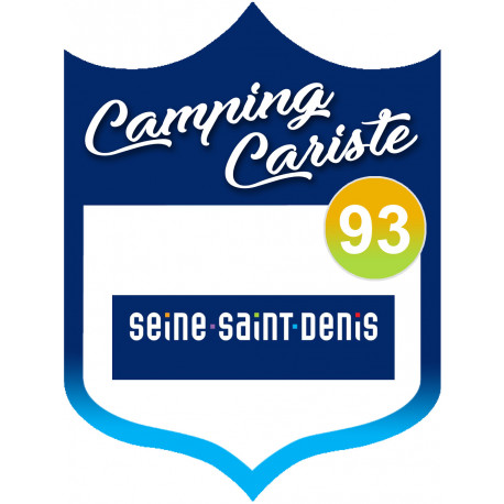 Campingcariste Seine Saint Denis 93 - 10x7.5cm - Autocollant(sticker)