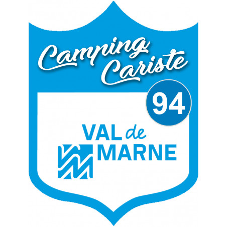 blason camping cariste Val de Marne 94 - 10x7.5cm - Autocollant(sticker)
