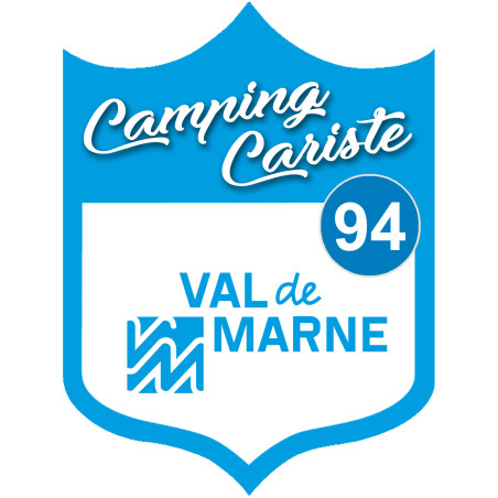 Campingcariste Val de Marne 94 - 15x11.2cm - Sticker/autocollant
