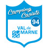 blason camping cariste Val de Marne 94 - 15x11.2cm - Autocollant(sticker)