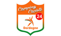 Campingcariste Dordogne 24 - 10x7.5cm - Autocollant(sticker)