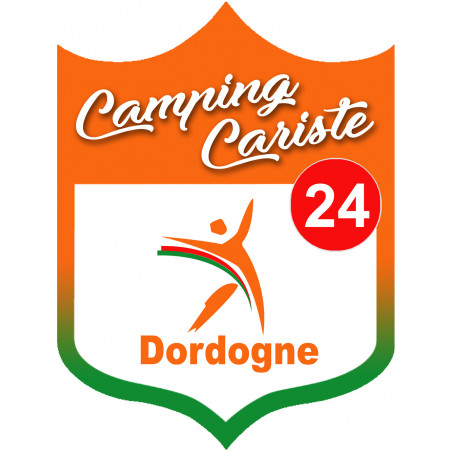 Campingcariste Dordogne 24 - 10x7.5cm - Autocollant(sticker)