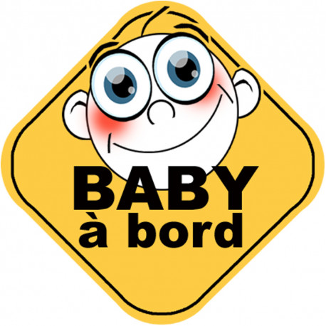 Baby à bord universel - 15cm - Autocollant(sticker)