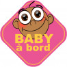 Baby à bord fille d'origine du sud - 10cm - Autocollant(sticker)