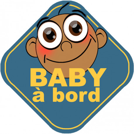 Baby à bord garçon d'origine du sud - 10cm - Autocollant(sticker)