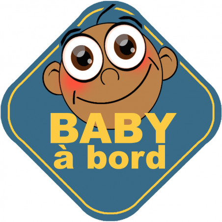 Baby à bord garçon d'origine du sud - 15cm - Autocollant(sticker)