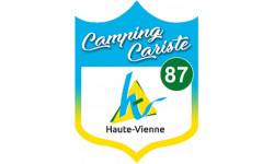 Campingcariste Haute Vienne 87 - 10x7.5cm - Autocollant(sticker)