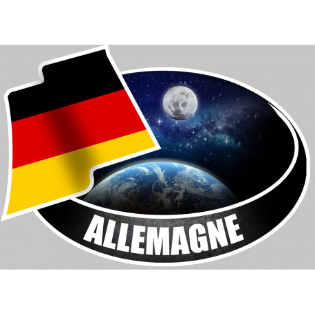  ALLEMAGNE - 15x10cm - Autocollant(sticker)