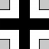 drapeau aviation Allemand noir - 20cm - Autocollant(sticker)