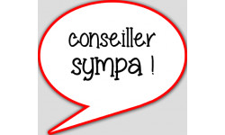 conseiller sympa - 15x13.5cm - Autocollant(sticker)