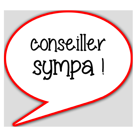 conseiller sympa - 15x13.5cm - Autocollant(sticker)