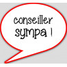 conseiller sympa - 15x13.5cm - Autocollant(sticker)