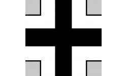 drapeau aviation Allemand noir - 5cm - Autocollant(sticker)