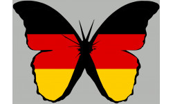 effet papillon Allemand - 10x7cm - Autocollant(sticker)