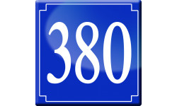 numéroderue380 classique - 10cm - Autocollant(sticker)