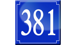 numéroderue381 classique - 10cm - Autocollant(sticker)