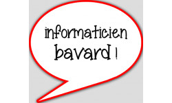 informaticien bavard - 10x9cm - Autocollant(sticker)