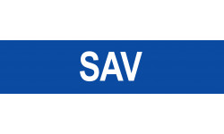 local SAV bleu - 15x3.5cm - Autocollant(sticker)