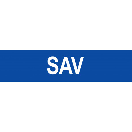 local SAV bleu - 15x3.5cm - Autocollant(sticker)