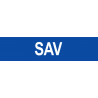 local SAV bleu - 15x3.5cm - Autocollant(sticker)