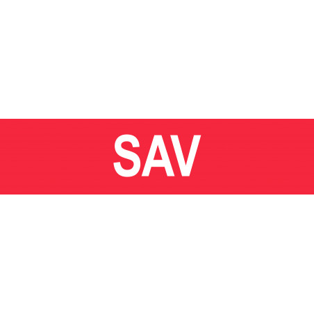 local SAV rouge - 15x13.5cm - Autocollant(sticker)