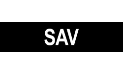 local SAV noir - 15x3.5cm - Autocollant(sticker)