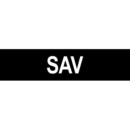 local SAV noir - 15x3.5cm - Autocollant(sticker)