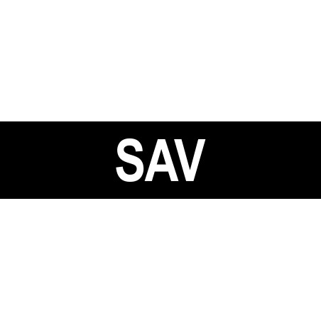 local SAV noir - 15x3.5cm - Autocollant(sticker)