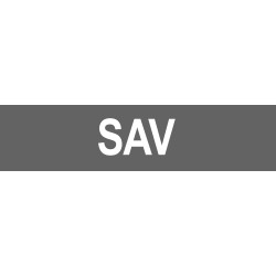 local SAV gris - 15x3.5cm - Sticker/autocollant