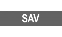 local SAV gris - 15x3.5cm - Autocollant(sticker)