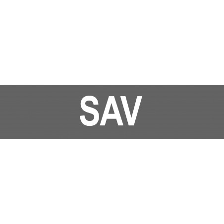 local SAV gris - 15x3.5cm - Autocollant(sticker)