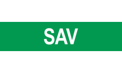 local SAV vert - 15x3.5cm - Autocollant(sticker)