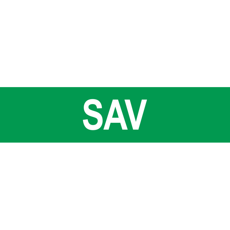 local SAV vert - 15x3.5cm - Sticker/autocollant
