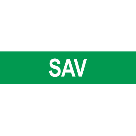 local SAV vert - 15x3.5cm - Autocollant(sticker)