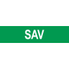 local SAV vert - 15x3.5cm - Autocollant(sticker)