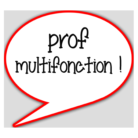 prof multifonction - 10x9cm - Autocollant(sticker)