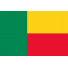 Drapeau Bénin - 19.5x13cm - Autocollant(sticker)